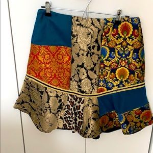 Alice & Olivia patchwork skirt